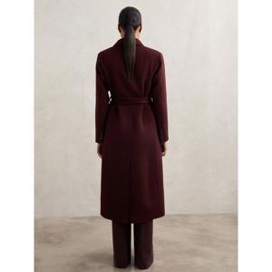 REISS Brogan Double-Breasted Blindseam Coat Wool-Blend